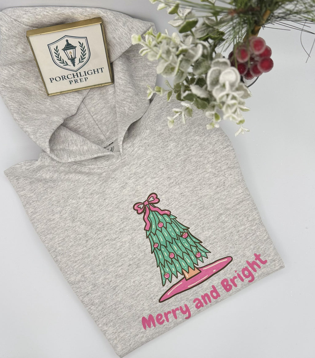 Merry and Bright Hoodie - Youth!
