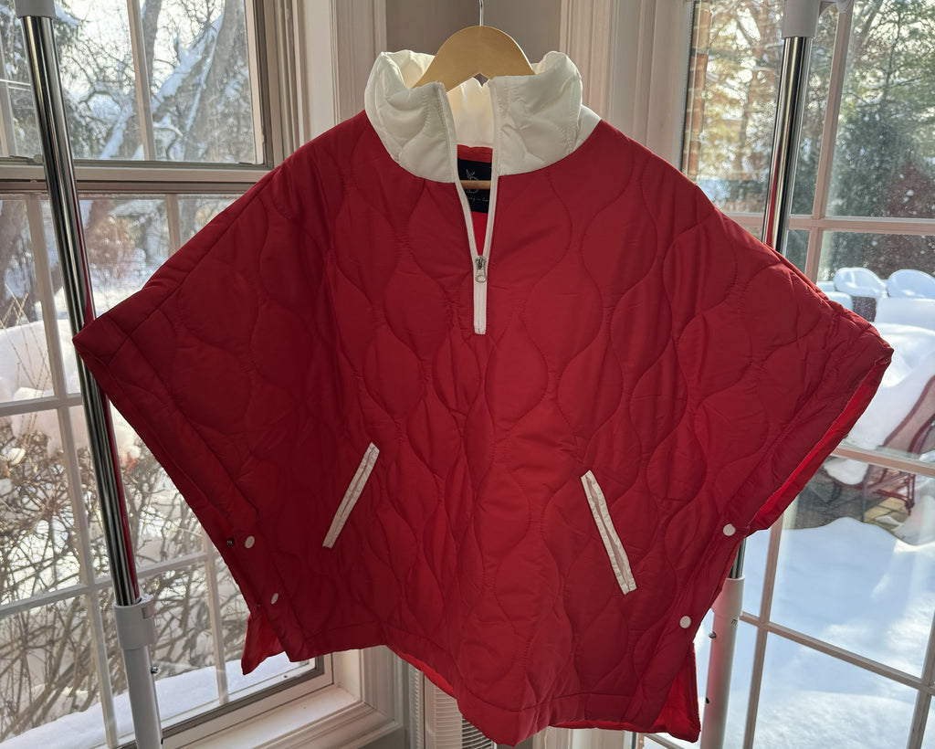Quilted Puffer Poncho